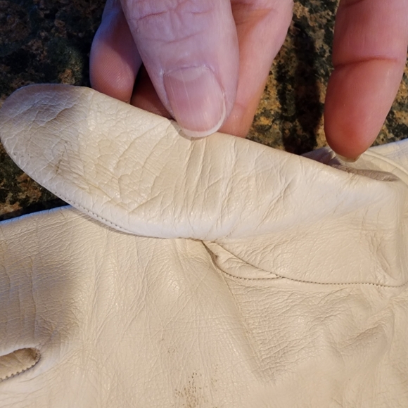 Vintage Catello D\'Auria Kidskin Leather Gloves Size 7, Rome, Italy